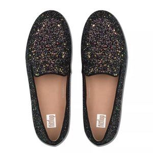 Fitflop Lena Glitter Loafers 7.5 (fits large)